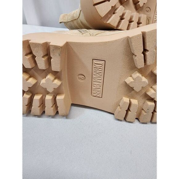 DREAM PAIRS Size 9 Women's Lace up Combat Ankle Boots Lug Sole Platform Booties - Picture 6 of 6